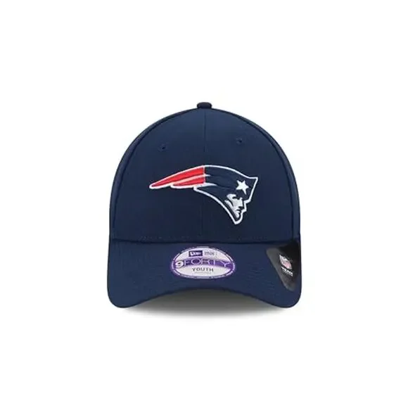 NWT New Era Youth Navy New England Patriots League 9FORTY Adjustable Hat kids